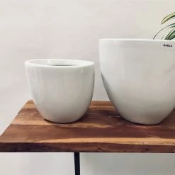 Exotic Flora Pots & Planters Echoing Eternity (Slim) - White