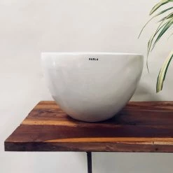 Exotic Flora Pots & Planters Echoing Eternity (Fat) - White