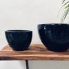 Exotic Flora Pots & Planters Echoing Eternity (Fat) - Black