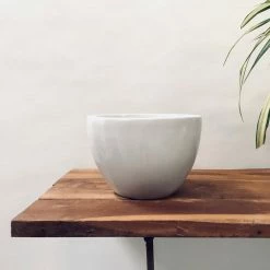 Exotic Flora Pots & Planters Echoing Eternity (Fat) - White