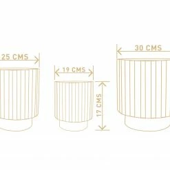 Exotic Flora Dark Affinity - White Pots & Planters