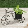 Exotic Flora Small Cycle Planter Black