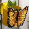 Exotic Flora Butterfly Pot Yellow Pots & Planters