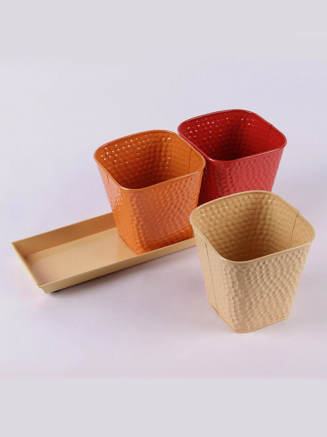 Exotic Flora Set Of Three Herb Pots Red Pots & Planters 2 Exotic Flora Set Of Three Herb Pots Red Pots & Planters