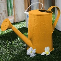 Exotic Flora Pots & Planters Design Embossed Watercane Yellow