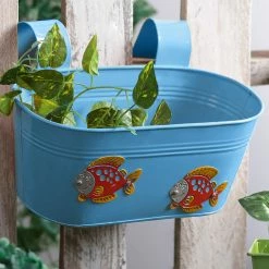 Exotic Flora Fish Tub Blue
