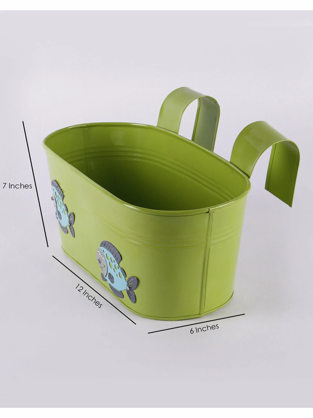 Exotic Flora Fish Tub Green Pots & Planters 3 Exotic Flora Fish Tub Green Pots & Planters