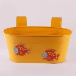 Exotic Flora Fish Tub Yellow Pots & Planters