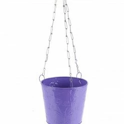 Exotic Flora Hanging Bucket Purple