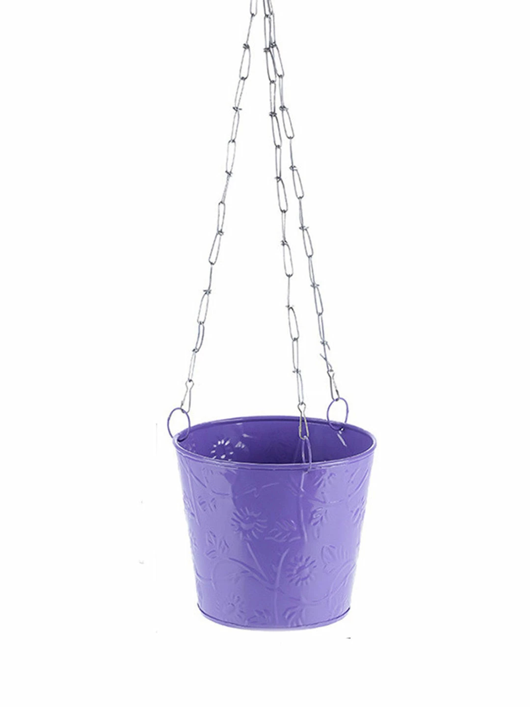 Exotic Flora Hanging Bucket Purple 2 Exotic Flora Hanging Bucket Purple