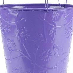 Exotic Flora Hanging Bucket Purple 5 Exotic Flora Hanging Bucket Purple