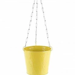 Exotic Flora Pots & Planters Hanging Bucket Yellow