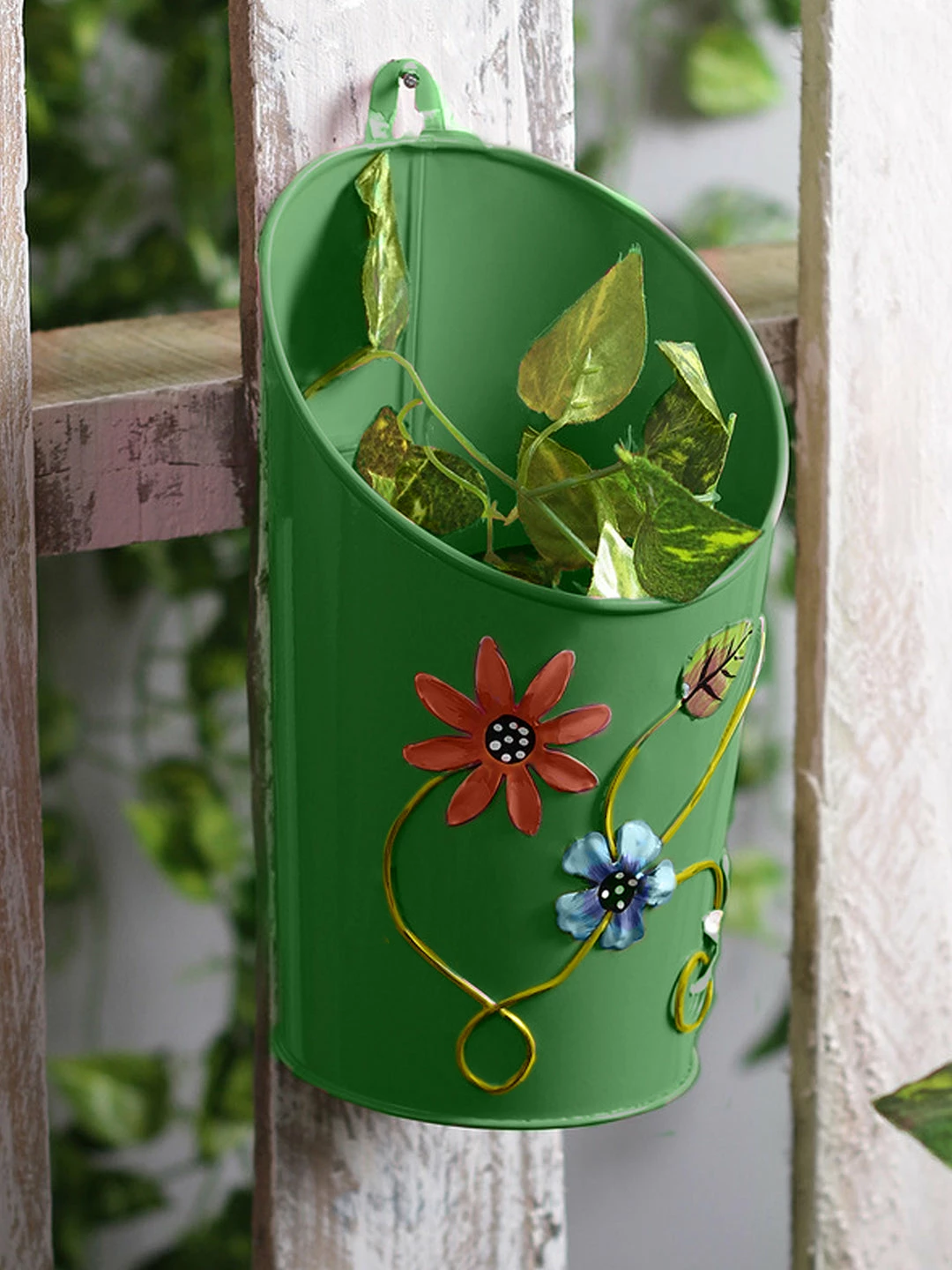 Exotic Flora Half Moon Pot Green Pots & Planters 1 Exotic Flora Half Moon Pot Green Pots & Planters