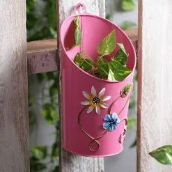 Exotic Flora Half Moon Pot Pink Pots & Planters