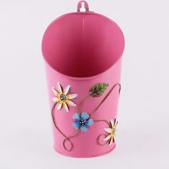 Exotic Flora Half Moon Pot Pink Pots & Planters