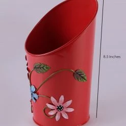 Exotic Flora Half Moon Pot Red Pots & Planters