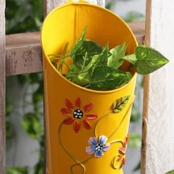 Exotic Flora Half Moon Pot Yellow Pots & Planters