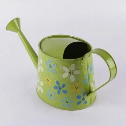 Exotic Flora Handpainted Water Cane Green