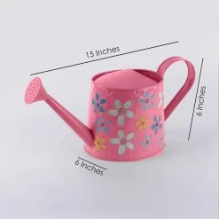 Exotic Flora Pots & Planters Handpainted Watercane Pink