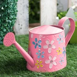 Exotic Flora Pots & Planters Handpainted Watercane Pink