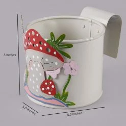 Exotic Flora Mushroom Pot White Pots & Planters