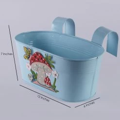 Exotic Flora Mushroom Tub Blue