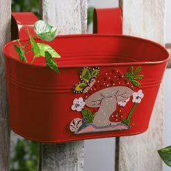 Exotic Flora Mushroom Tub Red