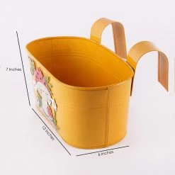 Exotic Flora Mushroom Tub Yellow Pots & Planters