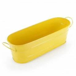 Exotic Flora Oval Planter Large Yellow