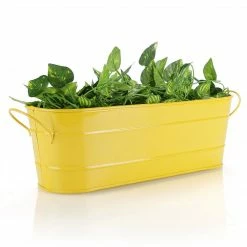 Exotic Flora Oval Planter Large Yellow
