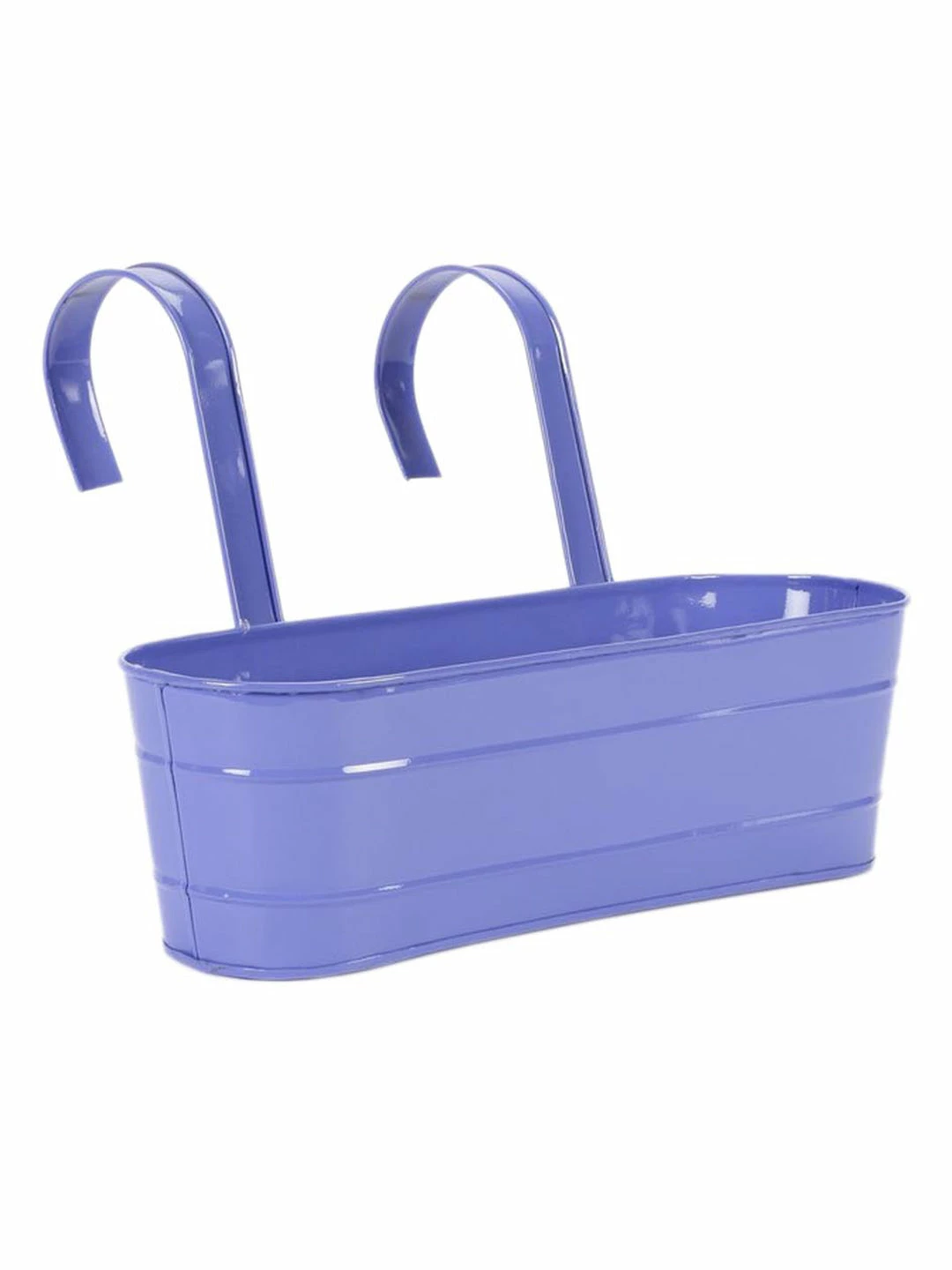 Exotic Flora Oval Railing Planter Large Purple 2 Exotic Flora Oval Railing Planter Large Purple