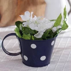 Exotic Flora Pots & Planters Polka Cup Small Blue