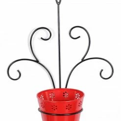Exotic Flora Wall Mounted Red Planter Pots & Planters