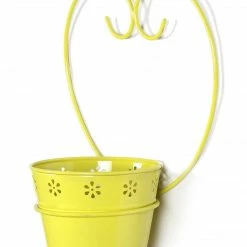 Exotic Flora Pots & Planters Wall Mounted Yellow Planter
