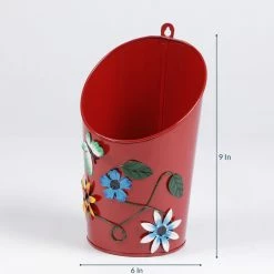 Exotic Flora Set Of Five Half Moon Pots