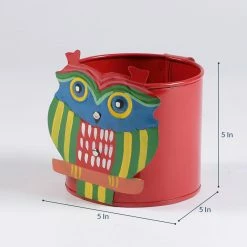 Exotic Flora Pots & Planters Set Of Three Owl Railing Planters