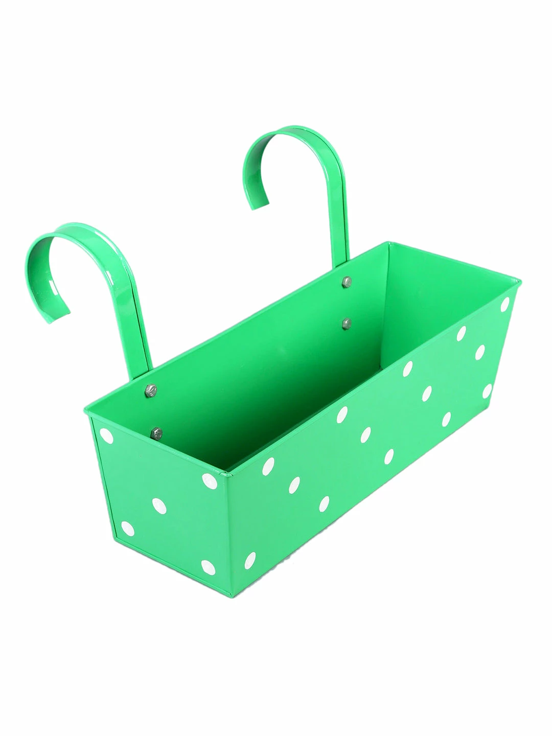 Exotic Flora Pots & Planters Set Of Two Polka Dot Rectangle Planter Blue & Green 3 Exotic Flora Pots & Planters Set Of Two Polka Dot Rectangle Planter Blue & Green