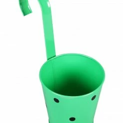 Exotic Flora Pots & Planters Set Of Two Railling Pot Polka Blue & Green