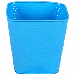 Exotic Flora Set Of Two Embossed Pot Blue