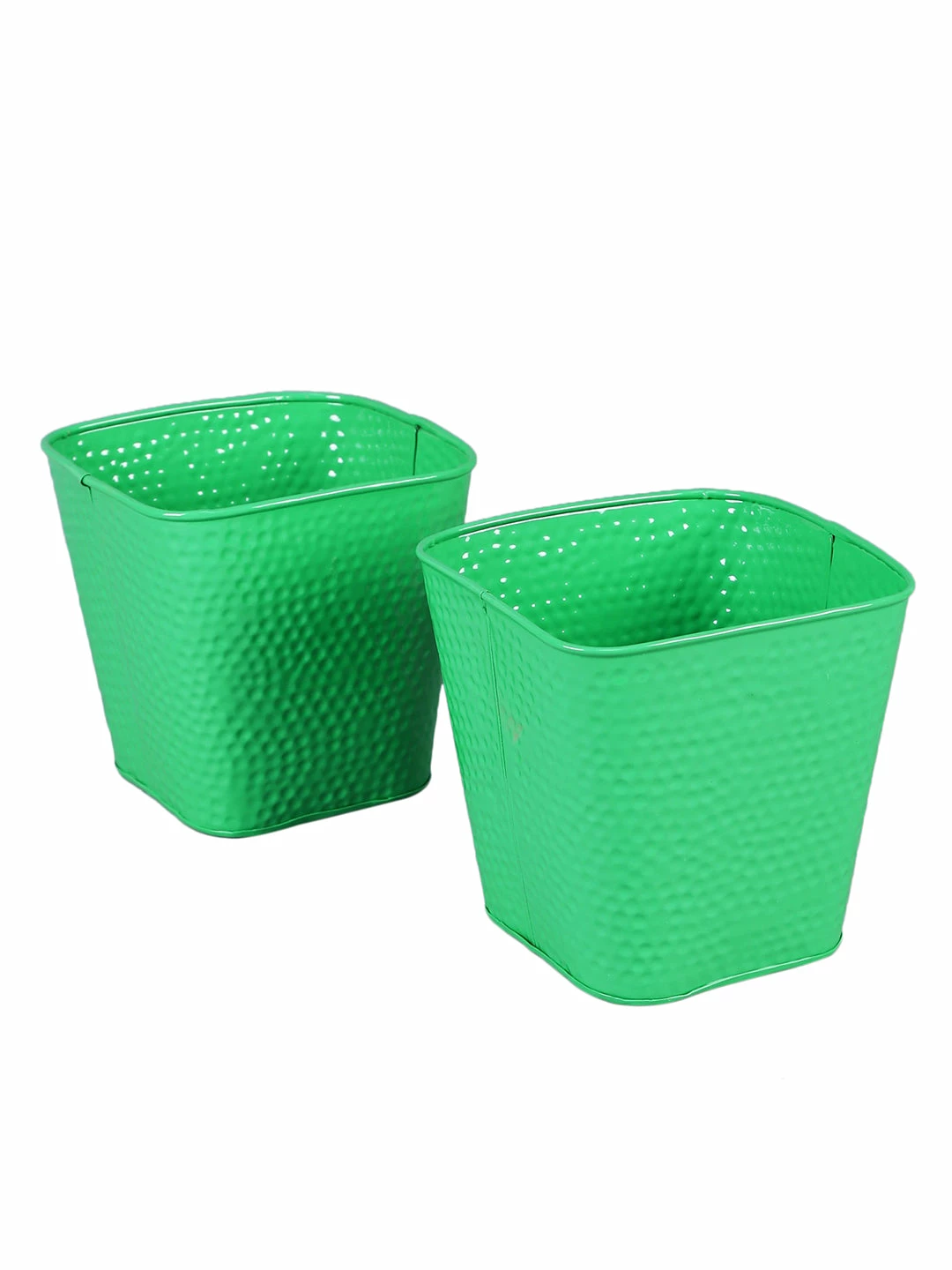 Exotic Flora Set Of Two Embossed Pot Green Pots & Planters 2 Exotic Flora Set Of Two Embossed Pot Green Pots & Planters