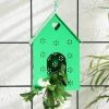 Exotic Flora Hut Shape Bird House Green Pots & Planters