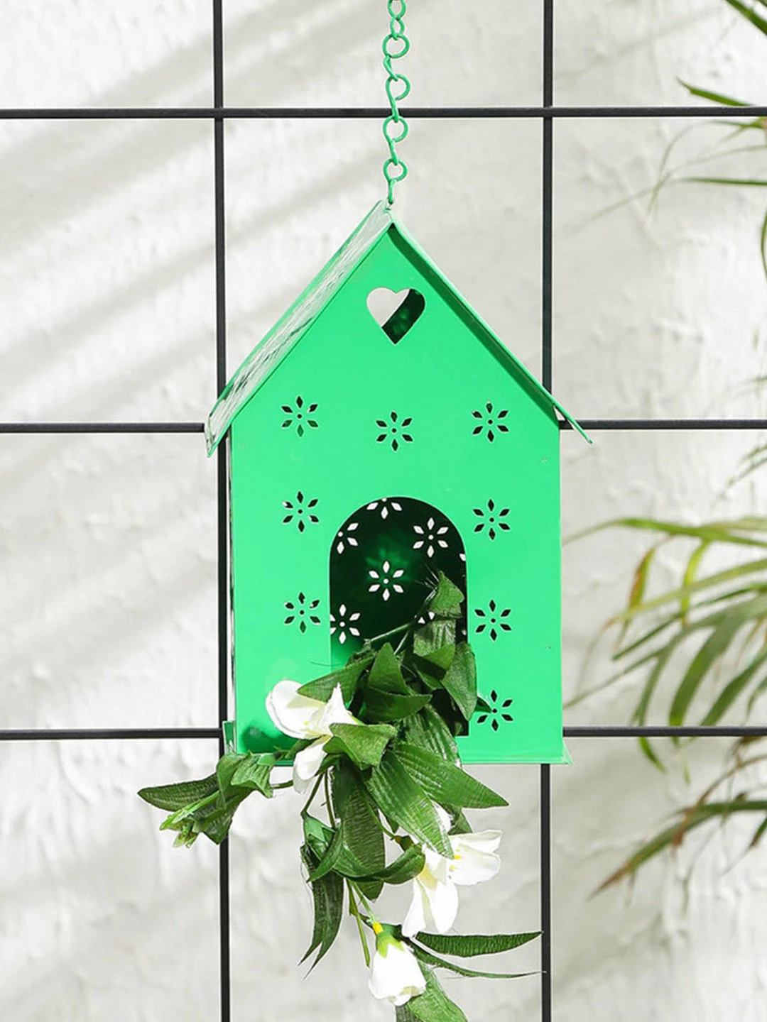 Exotic Flora Hut Shape Bird House Green Pots & Planters 1 Exotic Flora Hut Shape Bird House Green Pots & Planters