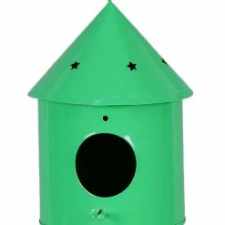 Exotic Flora Round Hut Bird House Green Pots & Planters