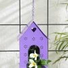 Exotic Flora Pots & Planters Hut Shape Bird House Purple