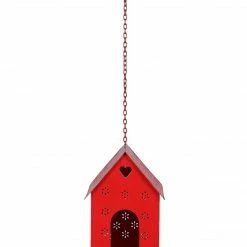 Exotic Flora Pots & Planters Hut Shape Bird House Red