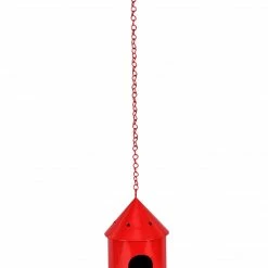Exotic Flora Pots & Planters Round Hut Bird House Red