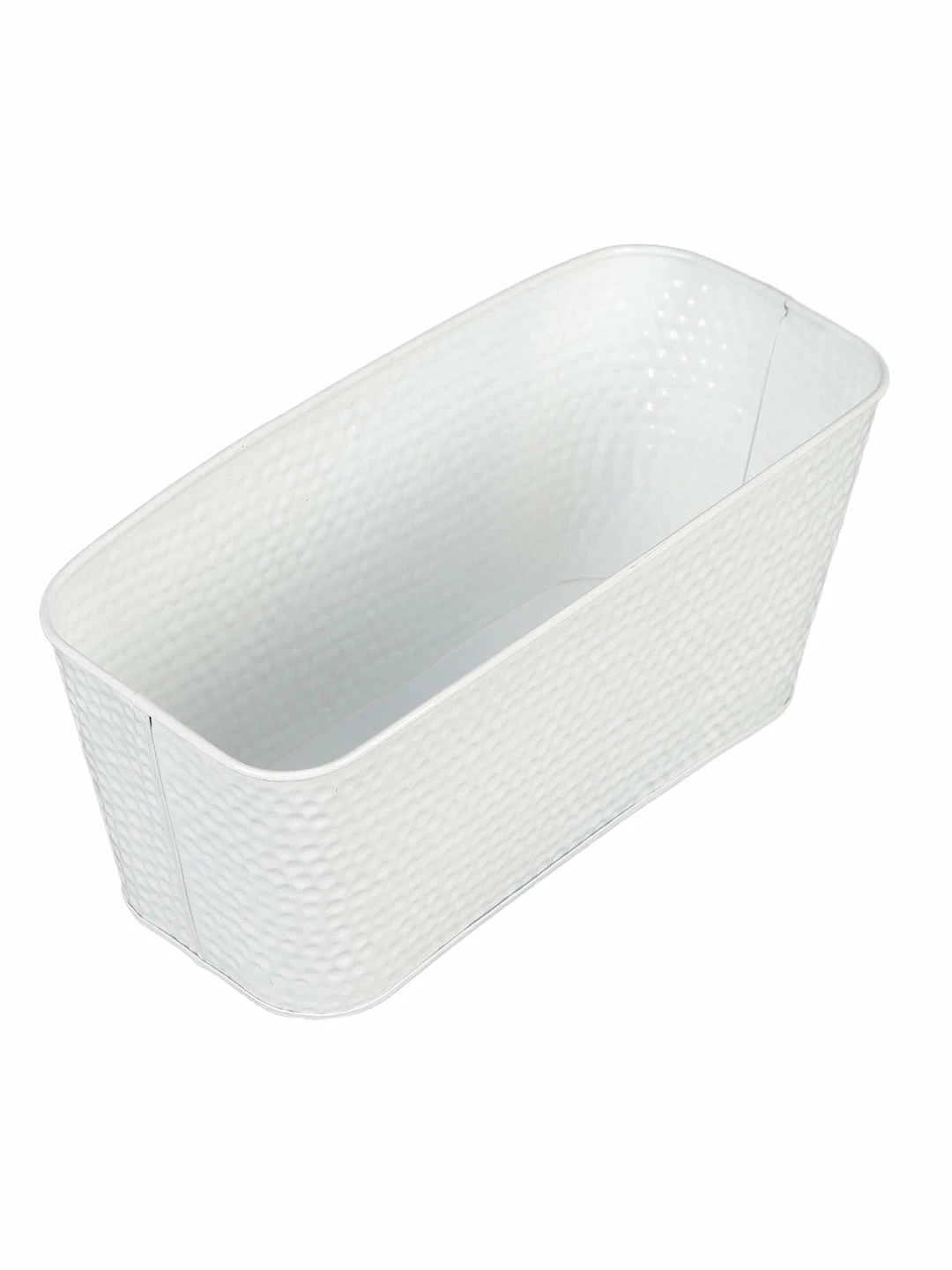 Exotic Flora Pots & Planters Set Of Two 12'' Embossed Pot Red & White 3 Exotic Flora Pots & Planters Set Of Two 12'' Embossed Pot Red & White