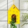Exotic Flora Hut Shape Bird House Yellow Pots & Planters