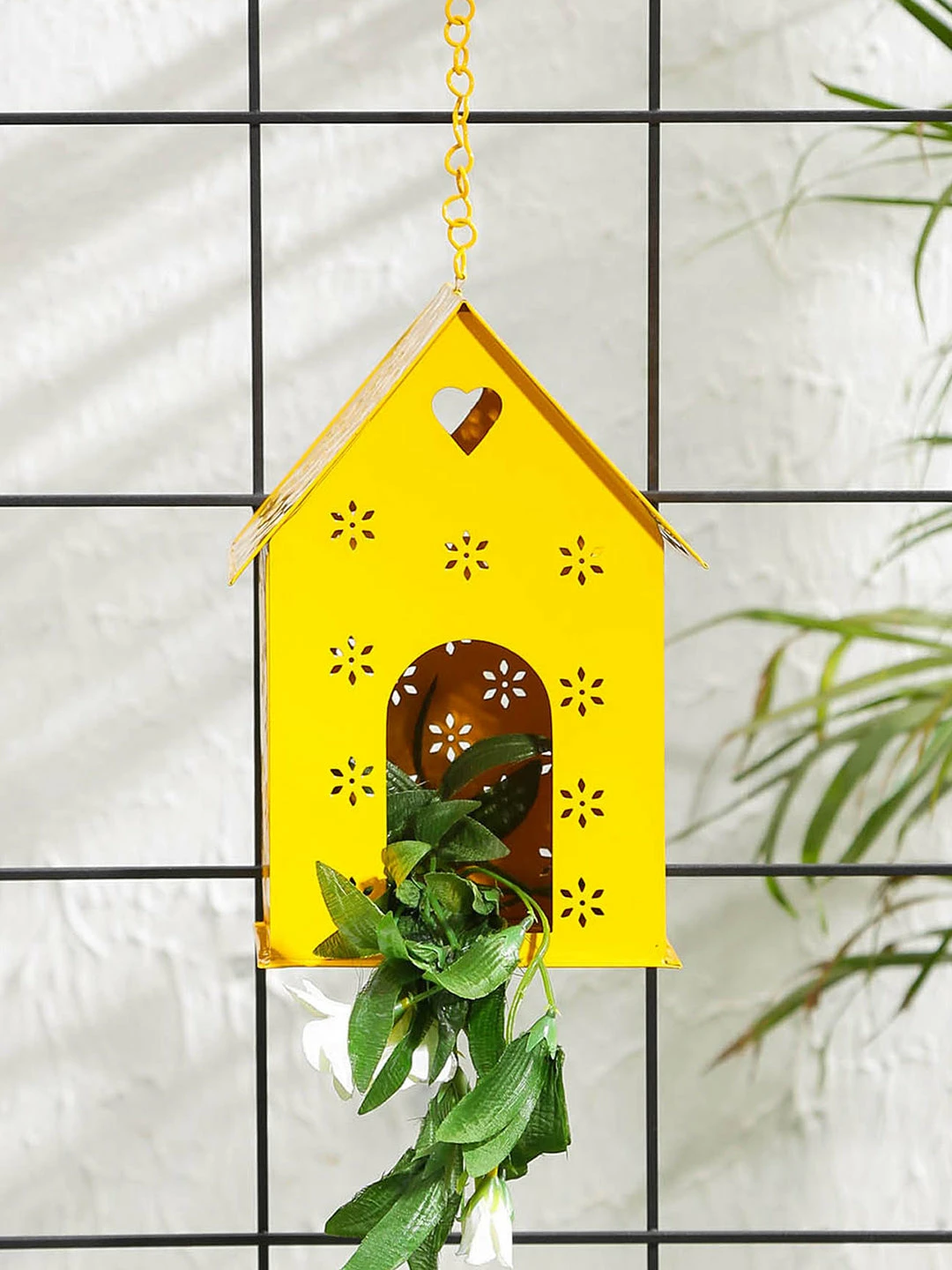 Exotic Flora Hut Shape Bird House Yellow Pots & Planters 1 Exotic Flora Hut Shape Bird House Yellow Pots & Planters