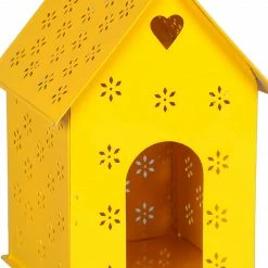 Exotic Flora Hut Shape Bird House Yellow Pots & Planters 5 Exotic Flora Hut Shape Bird House Yellow Pots & Planters